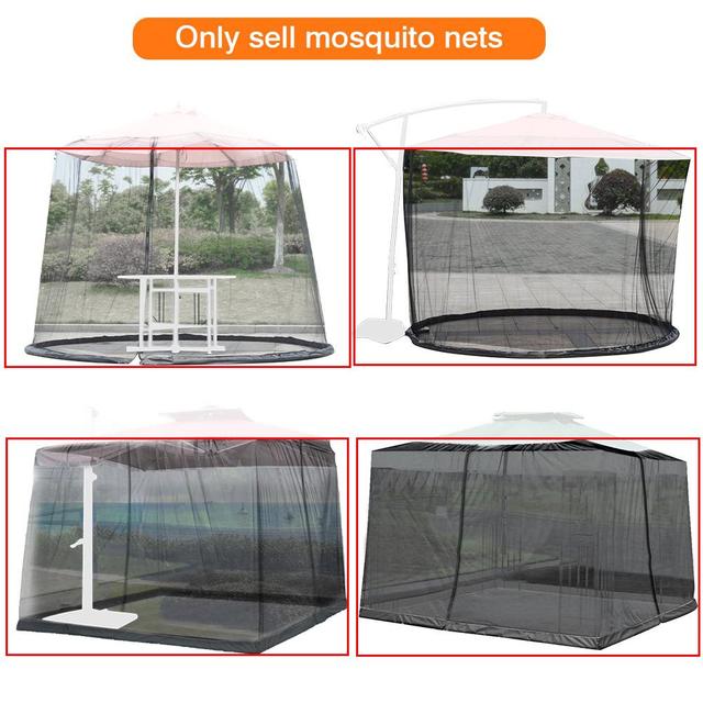 Spray na komary Patio - pokrowiec na parasol z moskitierą, odporny na UV, idealny na zewnątrz, do campingów i stoczni - Wianko - 1