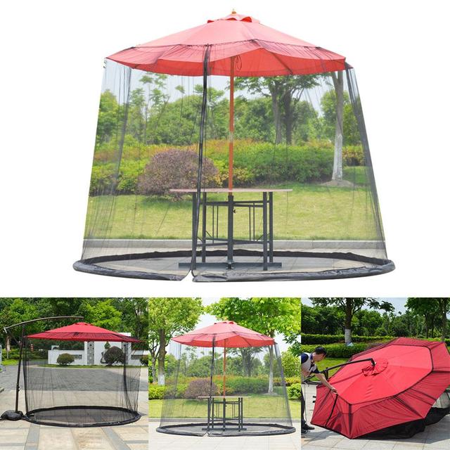 Spray na komary Patio - pokrowiec na parasol z moskitierą, odporny na UV, idealny na zewnątrz, do campingów i stoczni - Wianko - 6