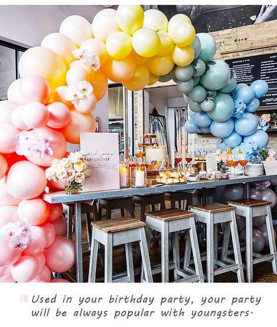 40 kolorowych balonów lateksowych 10 cali - dekoracje na imprezę urodzinową, ślubną, balon na przyjęcie księżniczki - Wianko - 6