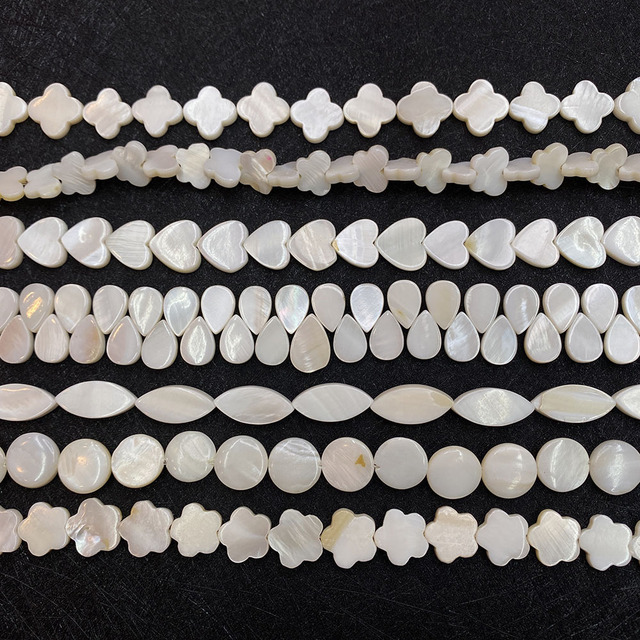 Naturalne muszle słodkowodne w kształcie serca z masy perłowej - luźne koraliki do biżuterii DIY - Wianko - 3