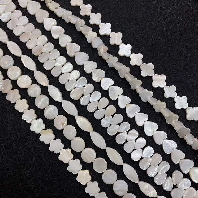 Naturalne muszle słodkowodne w kształcie serca z masy perłowej - luźne koraliki do biżuterii DIY - Wianko - 2