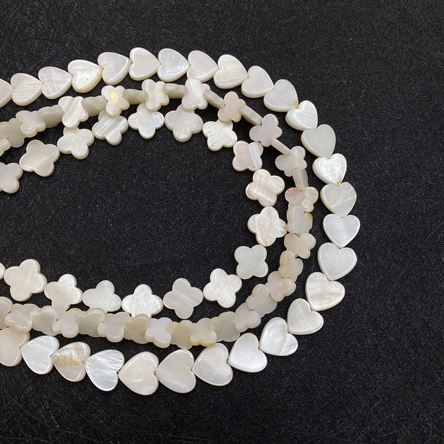 Naturalne muszle słodkowodne w kształcie serca z masy perłowej - luźne koraliki do biżuterii DIY - Wianko - 4