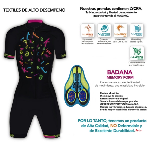 Kombinezon rowerowy Kafitt dla kobiet - krótki, letni, małpa, Triathlon Skinsuit - zestaw odzieży rowerowej P - Wianko - 4