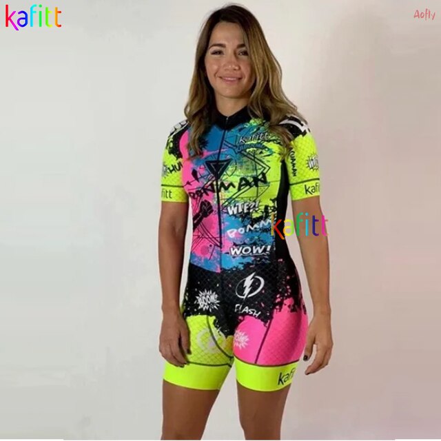 Kombinezon rowerowy Kafitt dla kobiet - krótki, letni, małpa, Triathlon Skinsuit - zestaw odzieży rowerowej P - Wianko - 22