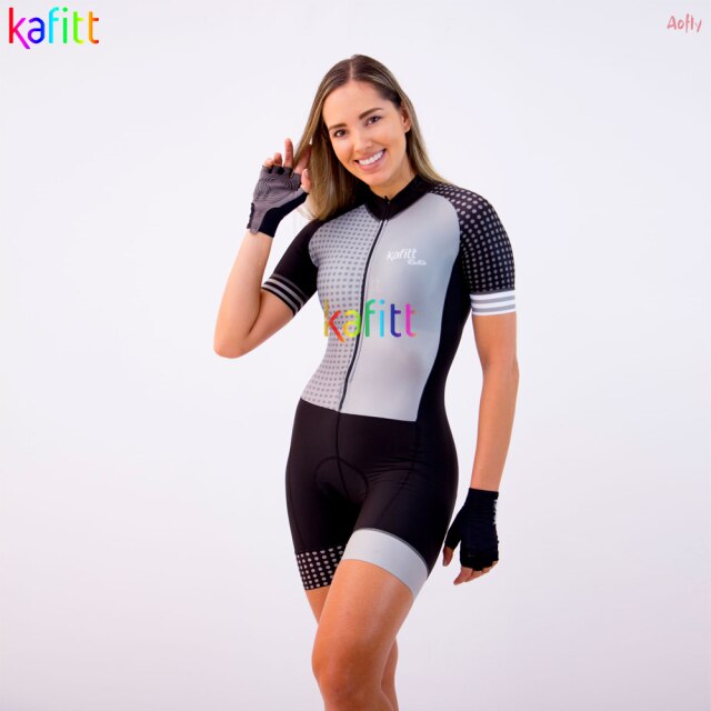 Kombinezon rowerowy Kafitt dla kobiet - krótki, letni, małpa, Triathlon Skinsuit - zestaw odzieży rowerowej P - Wianko - 12