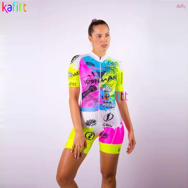 Kombinezon rowerowy Kafitt dla kobiet - krótki, letni, małpa, Triathlon Skinsuit - zestaw odzieży rowerowej P - Wianko - 21