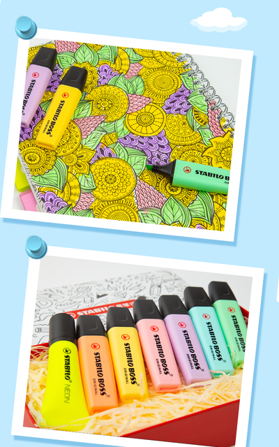 STABILO BOSS Markery długopisów pastelowych 7 kolorów Ultra miękka końcówka dłuta 2-5mm - Wianko - 11