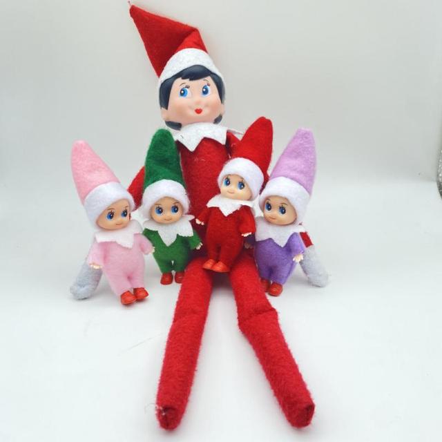 Świąteczna lalka Elf Ornaments 8cm - dekoracje lalki 2021 do wiszenia - dzieci zabawki prezenty - Wianko - 2