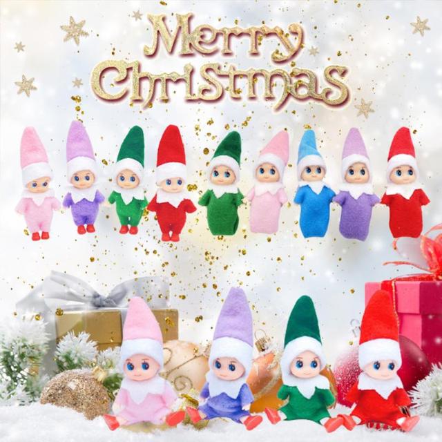 Świąteczna lalka Elf Ornaments 8cm - dekoracje lalki 2021 do wiszenia - dzieci zabawki prezenty - Wianko - 1