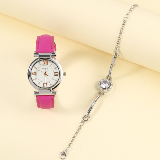 Damski zegarek z paskiem kwarcowym w minimalistycznym stylu, z tarczą romanowską - prezent ślubny dla dziewczyny - Wianko - 4