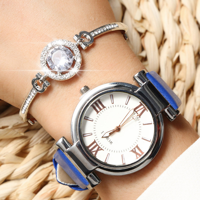Damski zegarek z paskiem kwarcowym w minimalistycznym stylu, z tarczą romanowską - prezent ślubny dla dziewczyny - Wianko - 8