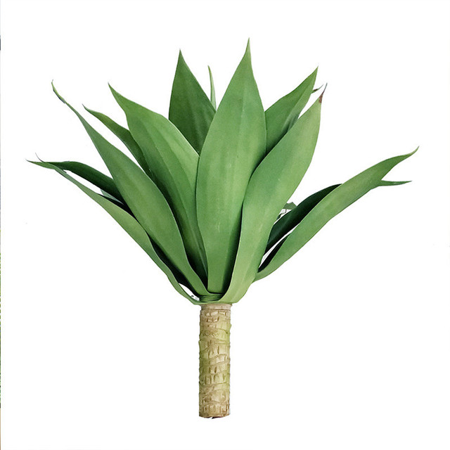 Sztuczna agawa z liściami o długości 55cm do dekoracji wnętrz - Wianko - 16