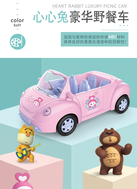 Kabriolet skuter Hejiabao - symulacja zabawki domowej dla dzieci - Wianko - 2