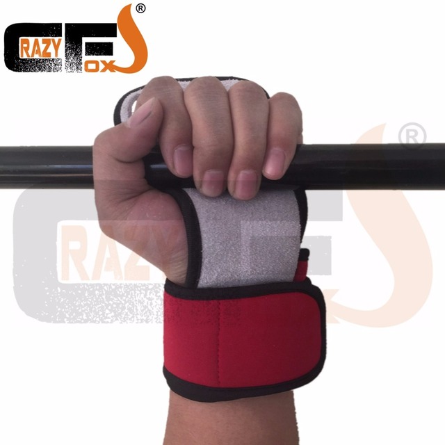 Rękawiczki do fitnessu - Waga podnoszenia rękawic 3-hole WOD+ uchwyt siłownia skóra - Wianko - 5