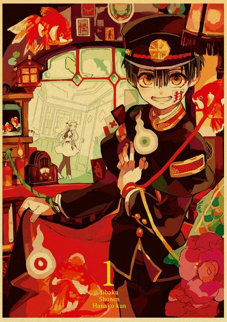 Mam do zaproponowania następujący tytuł:Papierowy plakat Retro Kraft Hanako Kun do dekoracji ścian - Kup 3, otrzymaj 1 wc gratis! - Wianko - 5