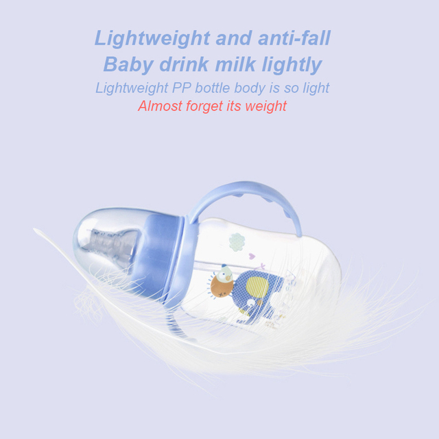 Butelka dla noworodka 150ml - antypoślizgowa, PBA-darmowa, idealna do karmienia i picia z anti-uchwytem - tworzywo PP - Wianko - 8