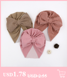 Różowa aksamitna czapka dla niemowląt z dużą kokardką w jednolitym kolorze - Wianko - 4