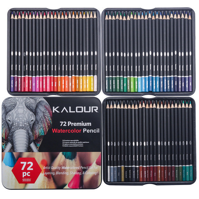 Zestaw ołówków kolorowych Premium Art Oil 180/72 - szkolne akwarele do rysowania i kredki artystyczne - Wianko - 48