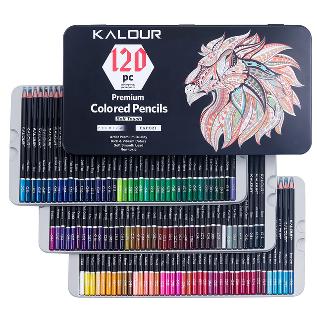 Zestaw ołówków kolorowych Premium Art Oil 180/72 - szkolne akwarele do rysowania i kredki artystyczne - Wianko - 42