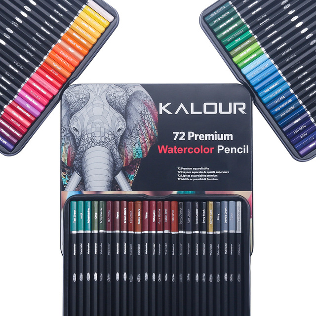 Zestaw ołówków kolorowych Premium Art Oil 180/72 - szkolne akwarele do rysowania i kredki artystyczne - Wianko - 53