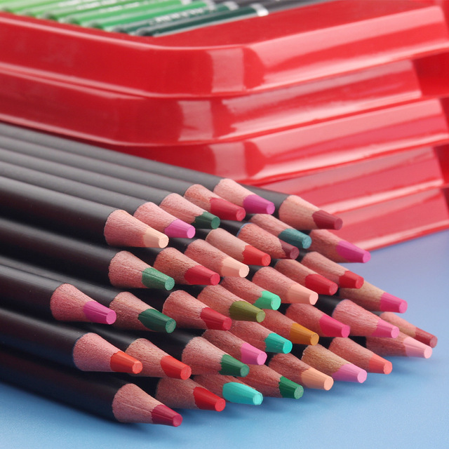 Zestaw ołówków kolorowych Premium Art Oil 180/72 - szkolne akwarele do rysowania i kredki artystyczne - Wianko - 38