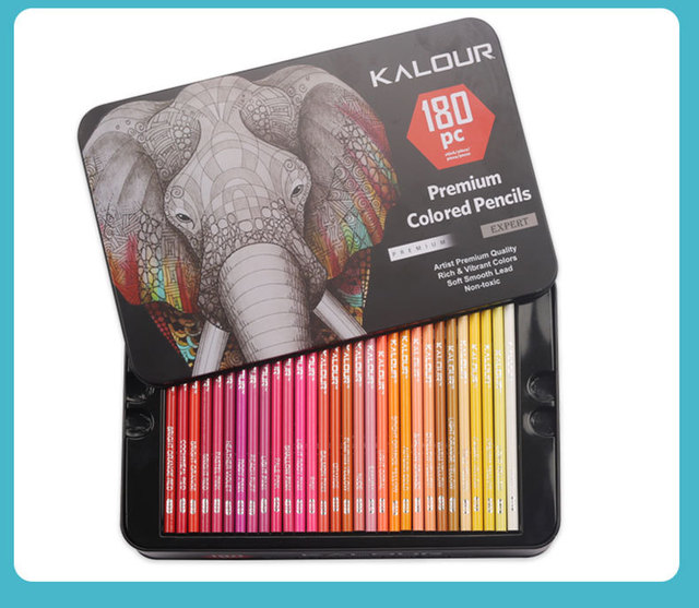 Zestaw ołówków kolorowych Premium Art Oil 180/72 - szkolne akwarele do rysowania i kredki artystyczne - Wianko - 26
