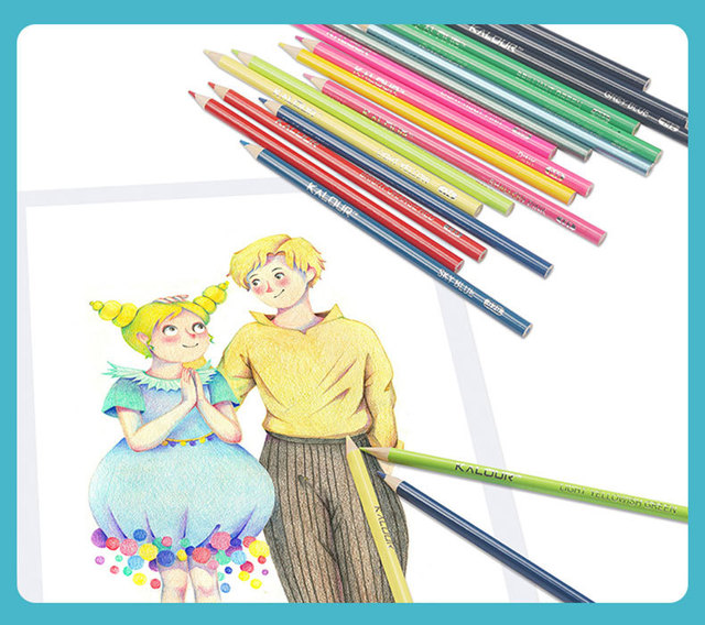 Zestaw ołówków kolorowych Premium Art Oil 180/72 - szkolne akwarele do rysowania i kredki artystyczne - Wianko - 24
