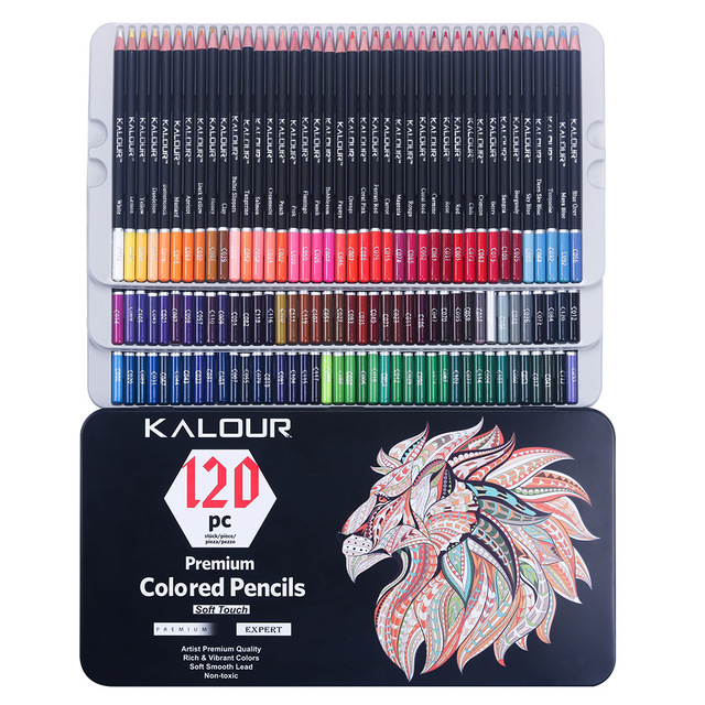 Zestaw ołówków kolorowych Premium Art Oil 180/72 - szkolne akwarele do rysowania i kredki artystyczne - Wianko - 43