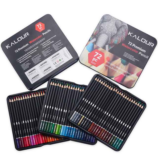 Zestaw ołówków kolorowych Premium Art Oil 180/72 - szkolne akwarele do rysowania i kredki artystyczne - Wianko - 51