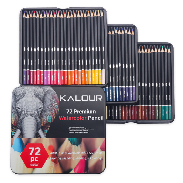 Zestaw ołówków kolorowych Premium Art Oil 180/72 - szkolne akwarele do rysowania i kredki artystyczne - Wianko - 52