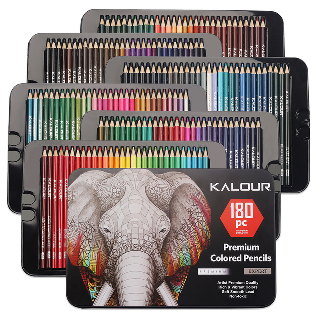 Zestaw ołówków kolorowych Premium Art Oil 180/72 - szkolne akwarele do rysowania i kredki artystyczne - Wianko - 15