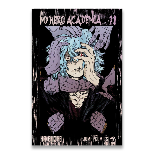 Płótno malarstwo Anime plakat Mój bohater akademia Tomura Shigaraki - dekoracja ścienna, sztuka obrazowa, wystrój pokoju, wystrój domu - Wianko - 14