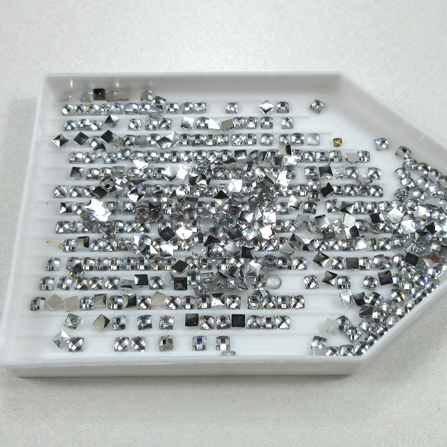 Nowy kryształ żywiczny 2021 - Shinny kamień 2.5mm, kwadratowe wiercenia, obraz w diamentowy hafcie, mozaika (Rhinestone) - Wianko - 21