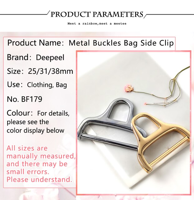 20 sztuk metalowych regulacji D Dee Ring klamry trójkątne z obrotowym klipem pętli do DIY torebki na pasek - Wianko - 12