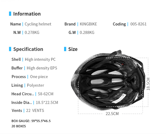 Kask rowerowy KINGBIKE Ultralight Mountain Bike - męski, damski, ochrona podczas jazdy w terenie i po szosie, forma kasku górskiego Casco - Wianko - 19