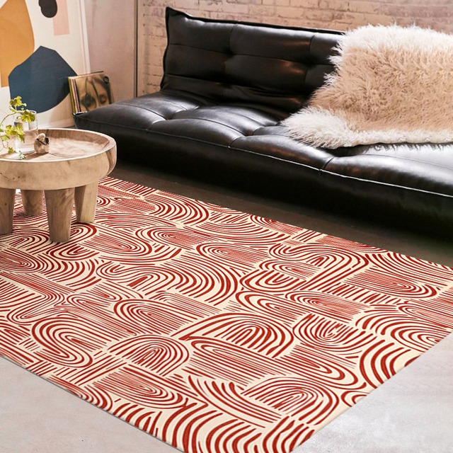 Nowoczesny geometryczny miękki dywan perski do salonu antypoślizgowy - Wianko - 9