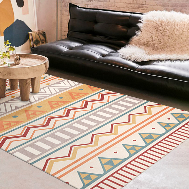 Nowoczesny geometryczny miękki dywan perski do salonu antypoślizgowy - Wianko - 8