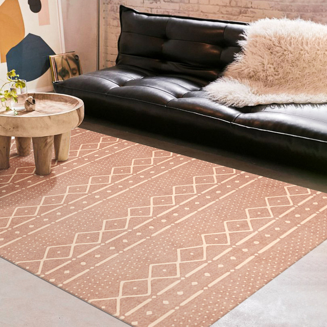 Nowoczesny geometryczny miękki dywan perski do salonu antypoślizgowy - Wianko - 4