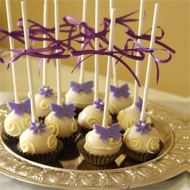 10 sztuk zestaw papierowych kijów Cakepop 10-15-20cm do dekoracji ciast Stick Lollipops Muffin Cupcakes - Wianko - 2