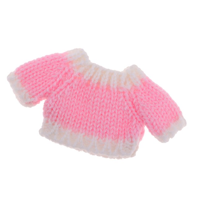 Sweter dzianinowy dla lalki OB11 Mini i Blythe Doll - Wianko - 4