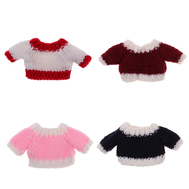 Sweter dzianinowy dla lalki OB11 Mini i Blythe Doll - Wianko - 1
