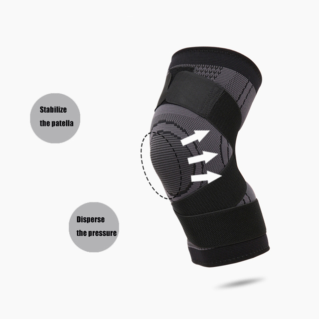 Ochraniacz na kolano sportowy elastyczny kompresyjny unisex - ulga i wsparcie przy bólu stawów, zapaleniu stawów, uruchamianiu i ćwiczeniach - Wianko - 6