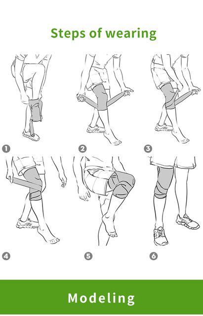 Ochraniacz na kolano sportowy elastyczny kompresyjny unisex - ulga i wsparcie przy bólu stawów, zapaleniu stawów, uruchamianiu i ćwiczeniach - Wianko - 13