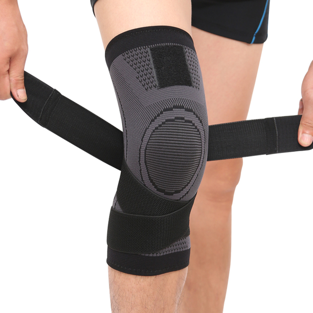 Ochraniacz na kolano sportowy elastyczny kompresyjny unisex - ulga i wsparcie przy bólu stawów, zapaleniu stawów, uruchamianiu i ćwiczeniach - Wianko - 3