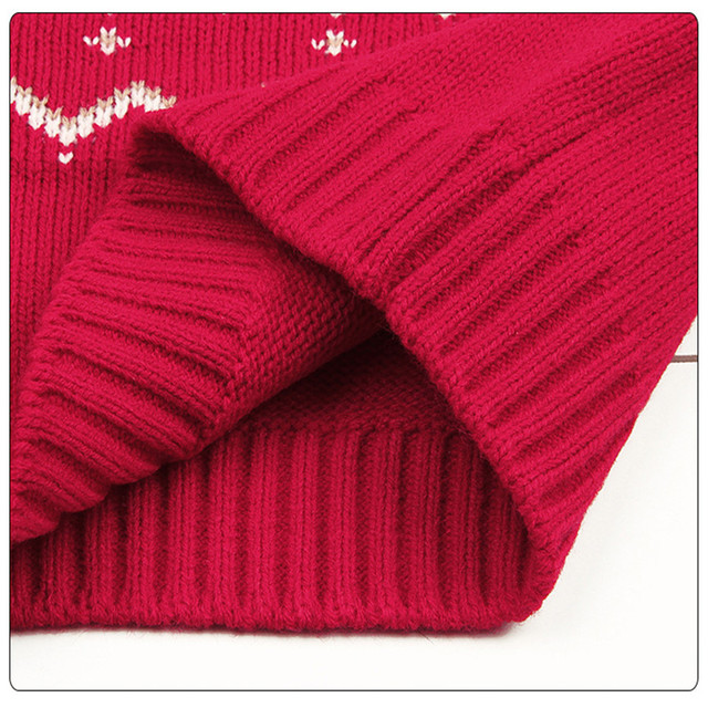 Koreański dziecięcy sweter z dzianiny bożonarodzeniowy dla chłopców i dziewcząt w stylu jesienno-zimowy - Wianko - 25