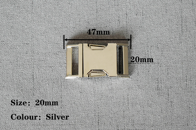Metalowe klamry 20mm Quick Release do taśmy pas taktyczny - 1 sztuka/paczka, 7 kolorów - Wianko - 5