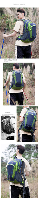 Plecak wspinaczkowy BOWTAC Terenowa Torba Turystyczna Nylonowa - Wodoodporne, Oddychające, Deszczoodporne, Odporna na Pęknięcia - Doskonała dla Outdoor Camping Hiking i Jazdy Konnej - Wianko - 14