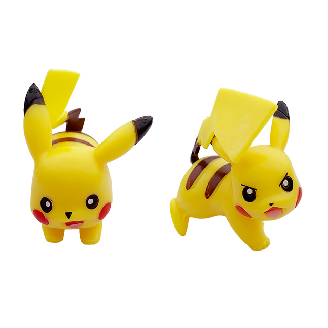 Zestaw 8 figurek Pokemon Anime: Bulbasaur Rowlet Psyduck Pikachu Squirtle Go Ball - prezent świąteczny dla dzieci - Wianko - 2