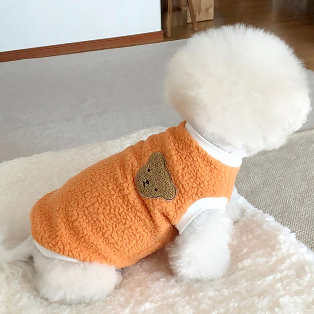 Płaszcz dla psa zimowy Pluszowy Pudel Puppy ciepły i modny - Wianko - 2
