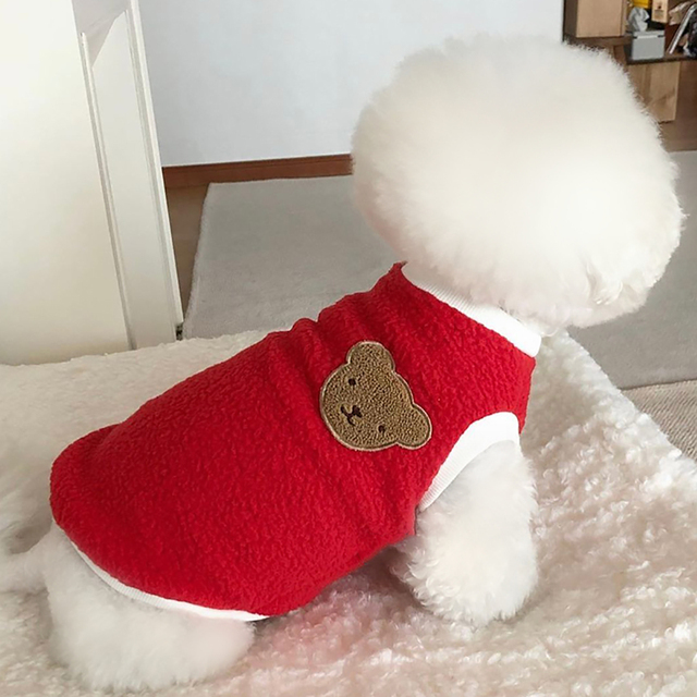 Płaszcz dla psa zimowy Pluszowy Pudel Puppy ciepły i modny - Wianko - 3
